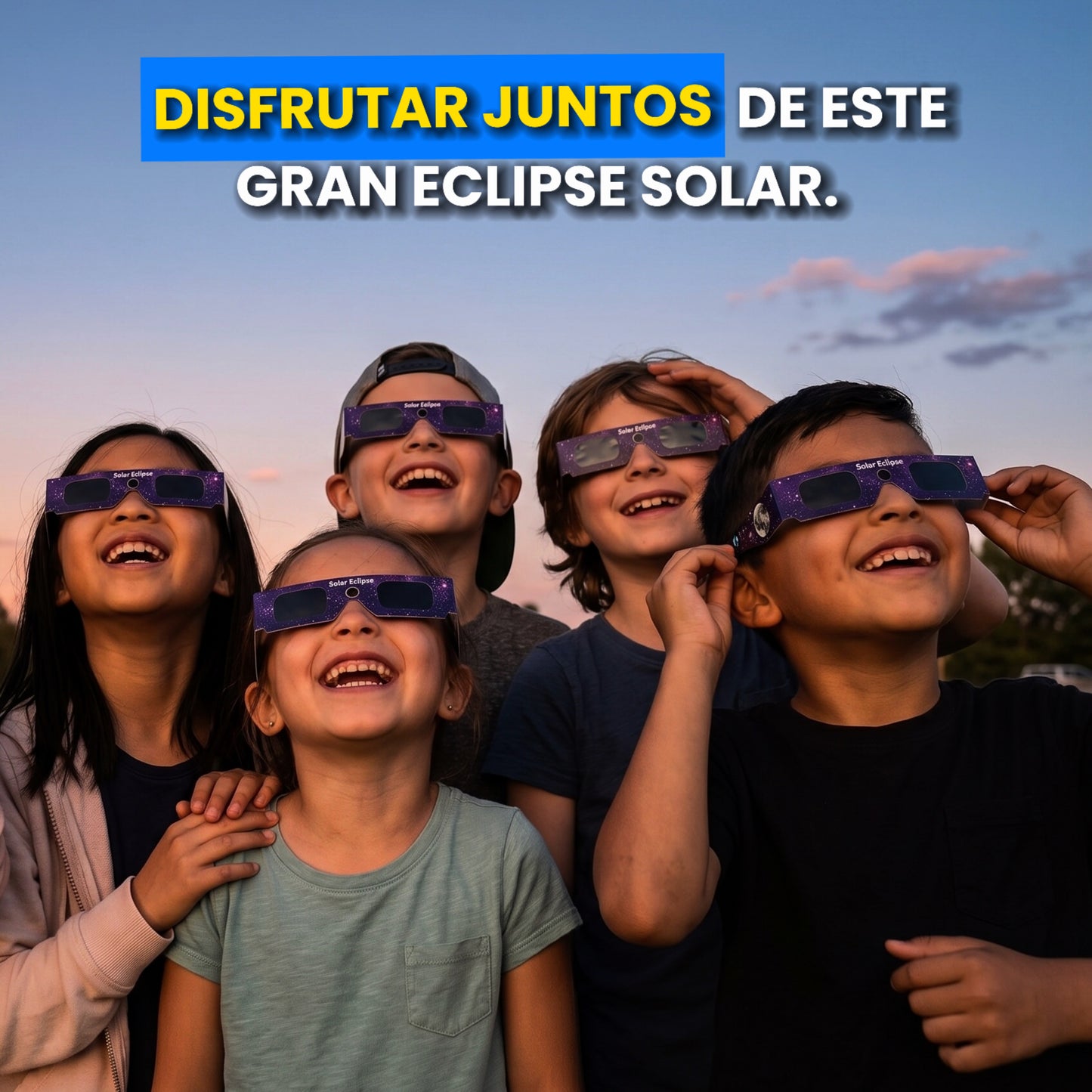 Gafas eclipse con certificado ISO 12312