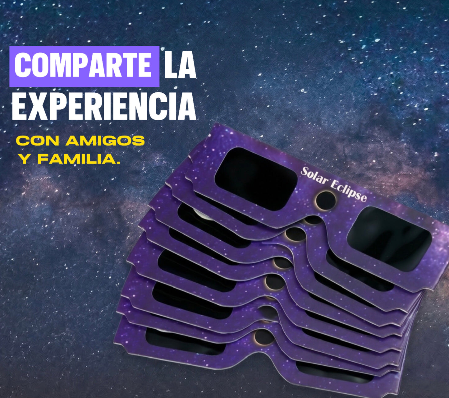 Gafas eclipse con certificado ISO 12312