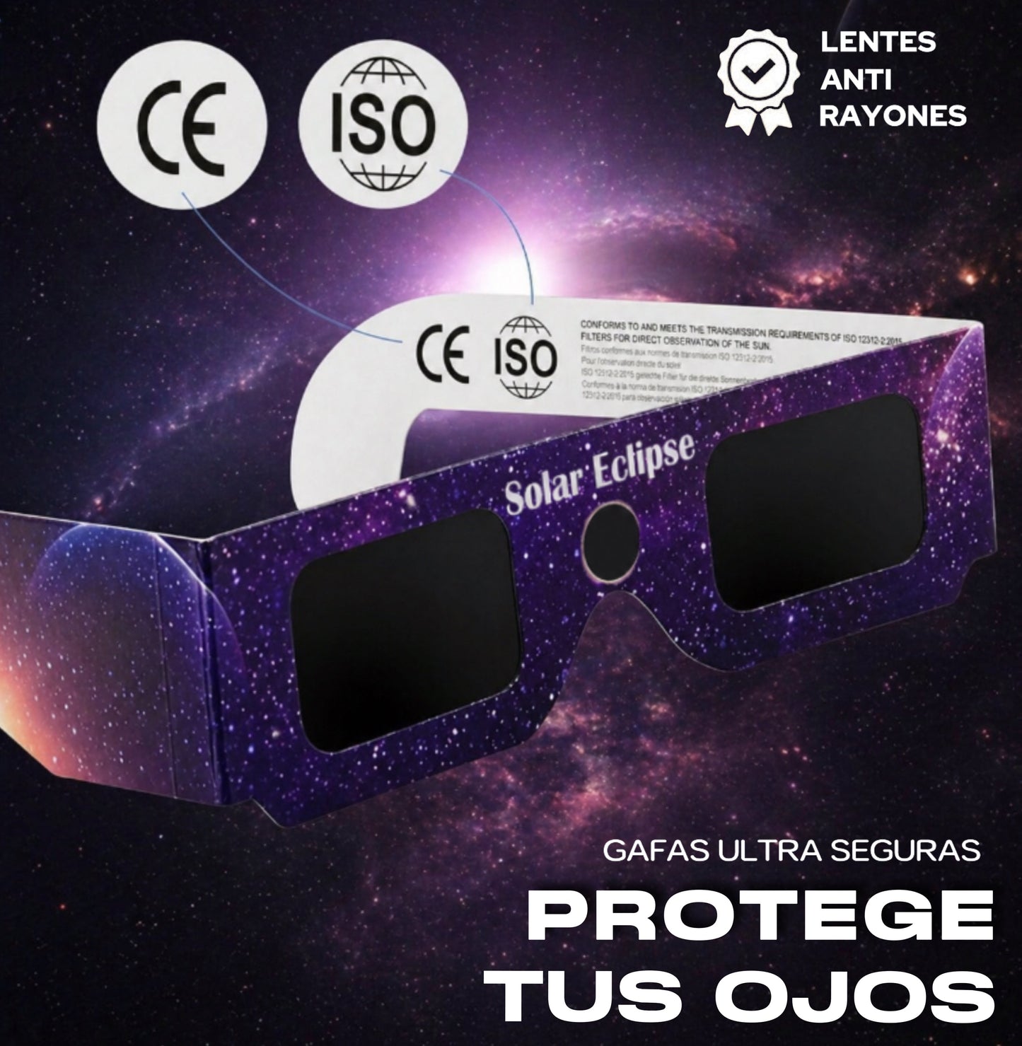 Gafas con certificación ISO 12312, envío gratis!!!